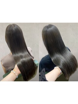 コラーゲン配合の縮毛矯正&《酸性ストレート》も取り扱い◎地毛のように自然な理想のストレートに♪
