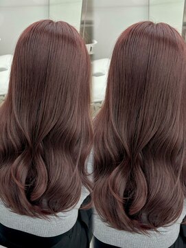 エヌアイ オモテサンドウ(ni omotesando) ブリーチなしで叶う/ピンクブラウンカラー