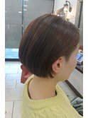 サイド刈り上げショートボブ