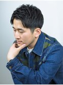 ツーブロック73分けスタイル