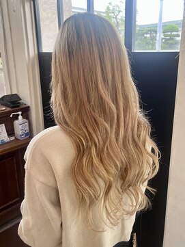 ボアップ 難波店(boappu) ベージュカラーのプルエクステです！