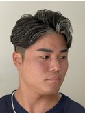 魔裟斗風髪型 パーマ 魔裟斗風ハイライトカラー