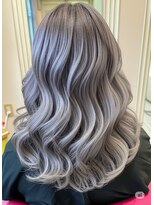 ヘアサロン ビビット 久宝寺店(VIVIT) アッシュ系ウェーブスタイル