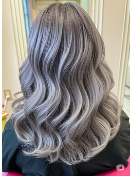 ヘアサロン ビビット 久宝寺店(VIVIT) アッシュ系ウェーブスタイル