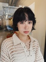 ヒュージ 三軒茶屋(huge)&nbsp;ニュアンスが可愛いボブパーマ_ニュアンス_ルーズパーマ