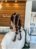 お呼ばれヘアセット×20代甘めガーリーヘア