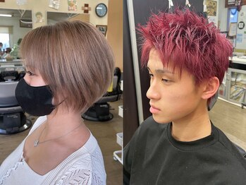 カットクラブ髪屋 ジャンキーズ(Junkey’s)の写真/【防府/バーバー】リピート率◎のサロンで、メンズもレディースも"なりたい"を叶え自分だけのスタイルに＊