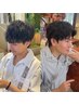 【大人男髪】メンズカット＋パーマ ￥14,300