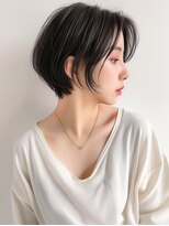 ラベストクズハ(LOVEST KUZUHA)&nbsp;ショートボブ/韓国風ヘア/前下がりショート/フェイスレイヤー