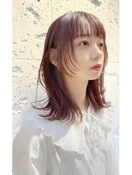 プレデフリュー 北白川本店(PUREE de FLEURS) 10代/20代/30代/京都/学割/ミディアム/前髪/顔まわり/レイヤー