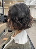 【中目黒】ふわふわウェーブパーマボブ☆ドライパーマ