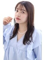 シロフイケブクロ(shirof ikebukuro)&nbsp;小顔カット×こなれミディ艶ベージュカラー×20代30代40代