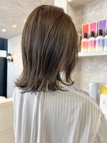 キャアリー(Caary) 福山市美容室Caary透明感カラー青みブラウングレージュカラー