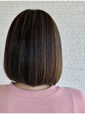 白髪ぼかしハイライト
