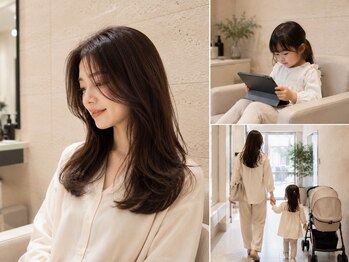 アース コアフュールボーテ 川中島店(EARTH coiffure beaute)の写真/当日予約◎キッズスペース有！忙しいママ必見☆トレンドを取り入れた、再現性の高いスタイルをご提案♪