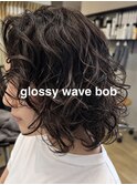 glossy wave bob 