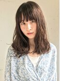 学生限定　透明感のあるミディアムのエアウェーブ