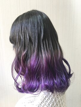 トムキャット(TOM CAT) 春カラー ブリーチカラーグラデーション パープル ラベンダー