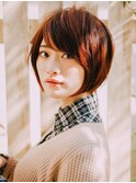 美シルエットナチュラルショートボブ◎30代40代50代