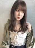 【invitation】大人気ストレートワンカール♪アッシュベージュ☆