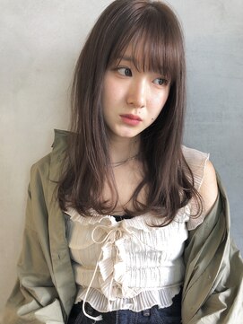 インビテーション(invitation) 【invitation】大人気ストレートワンカール♪アッシュベージュ☆