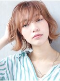 AUSTIN☆外ハネボブアッシュブラウンネオウルフツイストパーマ