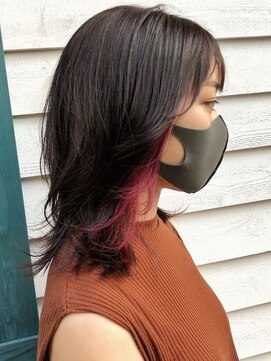 リアン 上尾店(Rien) マロンベージュ/Aラインボブ/かきあげバング[上尾/上尾駅]