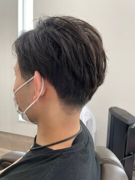 シークレットベースエヌ(Secret Base N) アップバング＿ワックスなし外流し爽やか束感モテる黒髪短髪