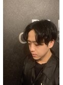 前下がりセンターパート