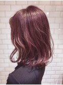 20代30代大人可愛い透明感ピンクブラウンケアブリーチ小顔