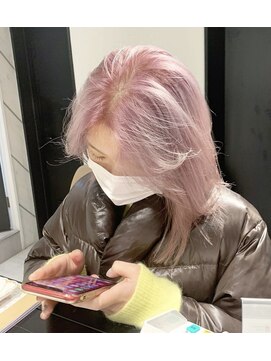 ソワンドゥブレス 瓜破店(soin de brace) 【辻快樹】ケアブリーチ/ホワイトピンク