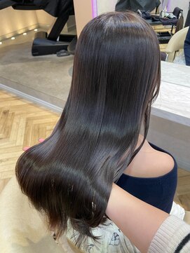 ロンド フィーユ(Lond fille) momo限定　イノアカラーで染めるグレージュカラー♪