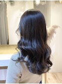 イメチェンヘアスタイル/フェミニンロング/ダークアッシュ/大宮