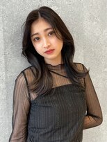 アース 三軒茶屋店(HAIR&MAKE EARTH) 三軒茶屋_レディース_ロング_黒髪_コテ巻き_韓国巻き_くびれ巻き