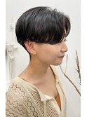 20代30代40代前下がり耳掛け刈り上げショートボブ丸みショート◎
