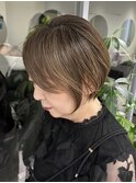 自由が丘白髪ぼかしブラウンベージュカラーグレイカラーブリーチ