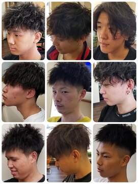 クリア 美容室 メンズパーマ