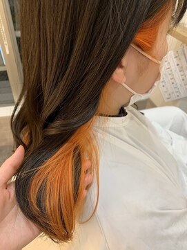 シアアルン 新小岩店(SHEER alun) インナーカラー/オレンジカラー/SHEERalun新小岩店