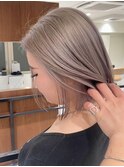 ハイライトバレイヤージュダブルカラーケアブリーチ20代30代