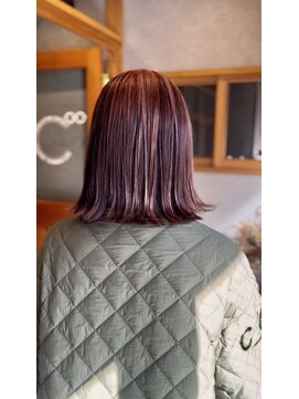 シーインフィニート 清澄白河 現代美術館MOT前店(C∞) 外はねボブ　ピンクカラー