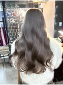 銀座 cheri 透明感グレージュ×ゆるふわウェーブ