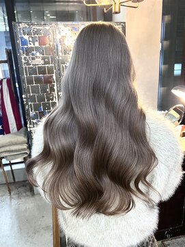 オーウェル 銀座(Owelle) 銀座 cheri 透明感グレージュ×ゆるふわウェーブ