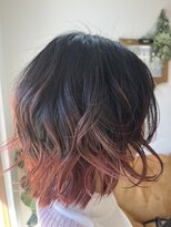 エルフゥ(Elle fou)&nbsp;裾カラー　淡ピンク