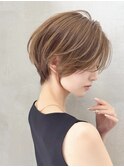 ミニウルフレイヤーカット顔周り前髪韓国ショートボブ/大宮