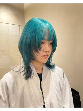 エルミタージュ(HERMITAGE) ターコイズグリーン×ブラック デザインカラー