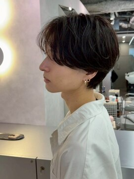 ポーチバイハニー オモテサンドウ(PORCH by HONEY omotesando) センターパート/フェザーパーマ/曲がる縮毛矯正/マッシュ