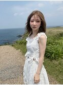 ハイトーンカラー/ミルクティーベージュ/小顔/ブリーチ