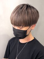 マッシュナチュラルカラーマッシュメンズヘアカラーツーブロック