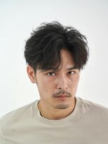 クロム トウキョウ ザ バーバー 新宿(CHROM TOKYO the Barber) フェザーパーマ/センターパート