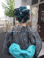 コレットヘアー ザモリオカ(Colette HAIR the MORIOKA)&nbsp;-kanna-♪ターコイズカラー×浴衣アレンジ♪